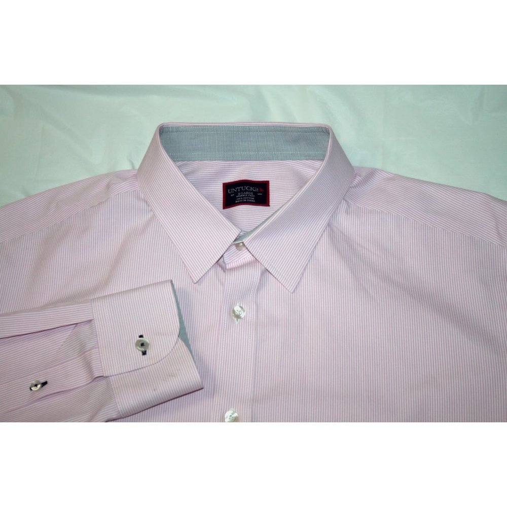 UNTUCKit Mens Long Sleeve Button Front Shirt Size - Picture 2 of 7